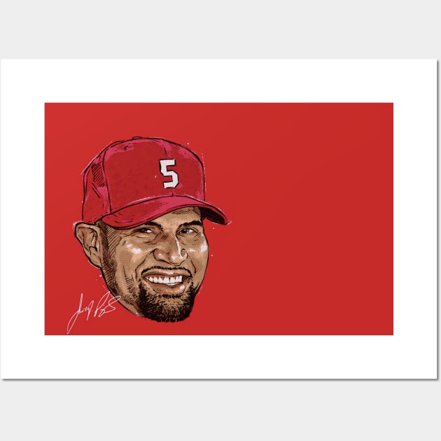 Albert Pujols St. Louis Portrait Wall Art by ganisfarhan